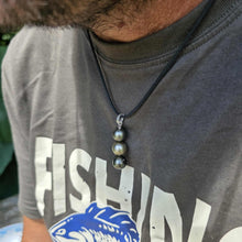Load image into Gallery viewer, READY TO SHIP Unisex Civa Fiji Saltwater Pearl Trio Necklace - Rubber FJD$
