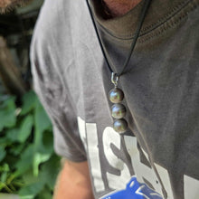 Load image into Gallery viewer, READY TO SHIP Unisex Civa Fiji Saltwater Pearl Trio Necklace - Rubber FJD$
