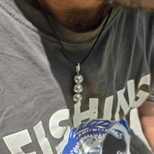 Load image into Gallery viewer, READY TO SHIP Unisex Civa Fiji Saltwater Pearl Trio Necklace - Rubber FJD$

