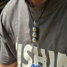 Load image into Gallery viewer, READY TO SHIP Unisex Civa Fiji Saltwater Pearl Trio Necklace - Rubber FJD$
