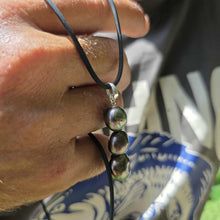 Load image into Gallery viewer, READY TO SHIP Unisex Civa Fiji Saltwater Pearl Trio Necklace - Rubber FJD$
