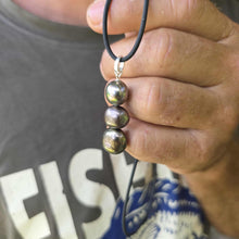 Load image into Gallery viewer, READY TO SHIP Unisex Civa Fiji Saltwater Pearl Trio Necklace - Rubber FJD$
