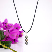 Load image into Gallery viewer, READY TO SHIP Unisex Civa Fiji Saltwater Pearl Trio Necklace - Rubber FJD$
