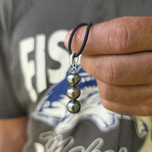 Load image into Gallery viewer, READY TO SHIP Unisex Civa Fiji Saltwater Pearl Trio Necklace - Rubber FJD$

