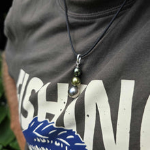 Load image into Gallery viewer, READY TO SHIP Unisex Civa Fiji Saltwater Pearl Trio Necklace - Rubber FJD$
