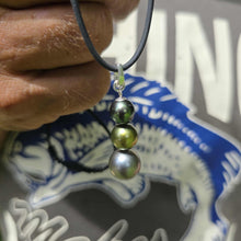 Load image into Gallery viewer, READY TO SHIP Unisex Civa Fiji Saltwater Pearl Trio Necklace - Rubber FJD$
