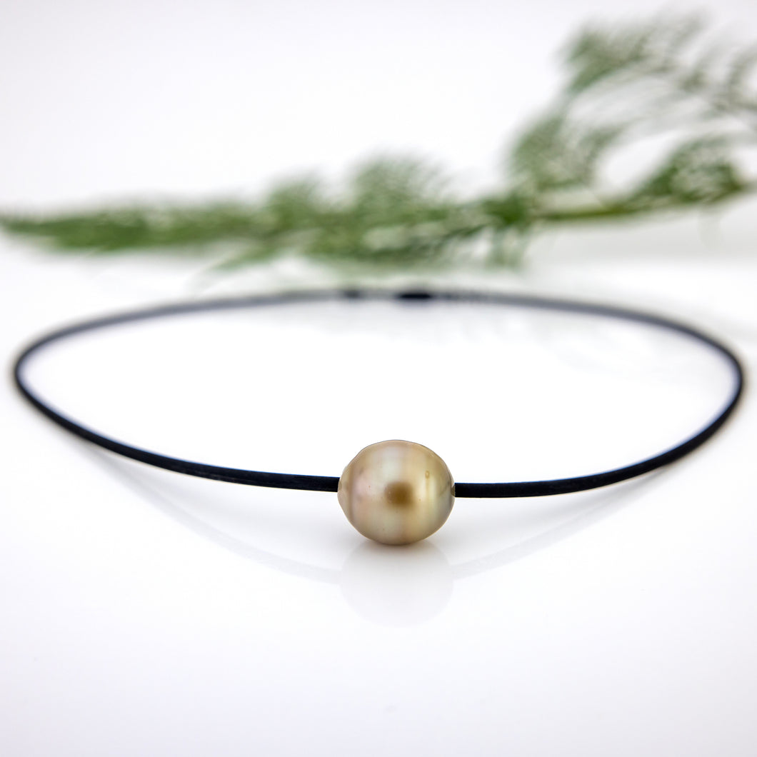 READY TO SHIP Unisex Civa Fiji Saltwater Pearl Necklace - Rubber FJD$