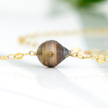 Load image into Gallery viewer, READY TO SHIP Fiji Saltwater Pearl Lariat Y-Necklace - 14k Gold Fill FJD$
