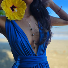 Load image into Gallery viewer, READY TO SHIP Fiji Saltwater Pearl Lariat Y-Necklace - 14k Gold Fill FJD$
