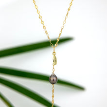Load image into Gallery viewer, READY TO SHIP Fiji Saltwater Pearl Lariat Y-Necklace - 14k Gold Fill FJD$
