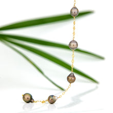 Load image into Gallery viewer, READY TO SHIP Fiji Saltwater Pearl Lariat Y-Necklace - 14k Gold Fill FJD$
