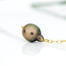 Load image into Gallery viewer, READY TO SHIP Fiji Saltwater Pearl Lariat Y-Necklace - 14k Gold Fill FJD$
