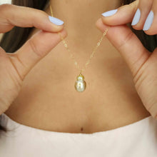 Load image into Gallery viewer, READY TO SHIP Civa Fiji Saltwater Pearl Necklace - 14k Gold Fill FJD$
