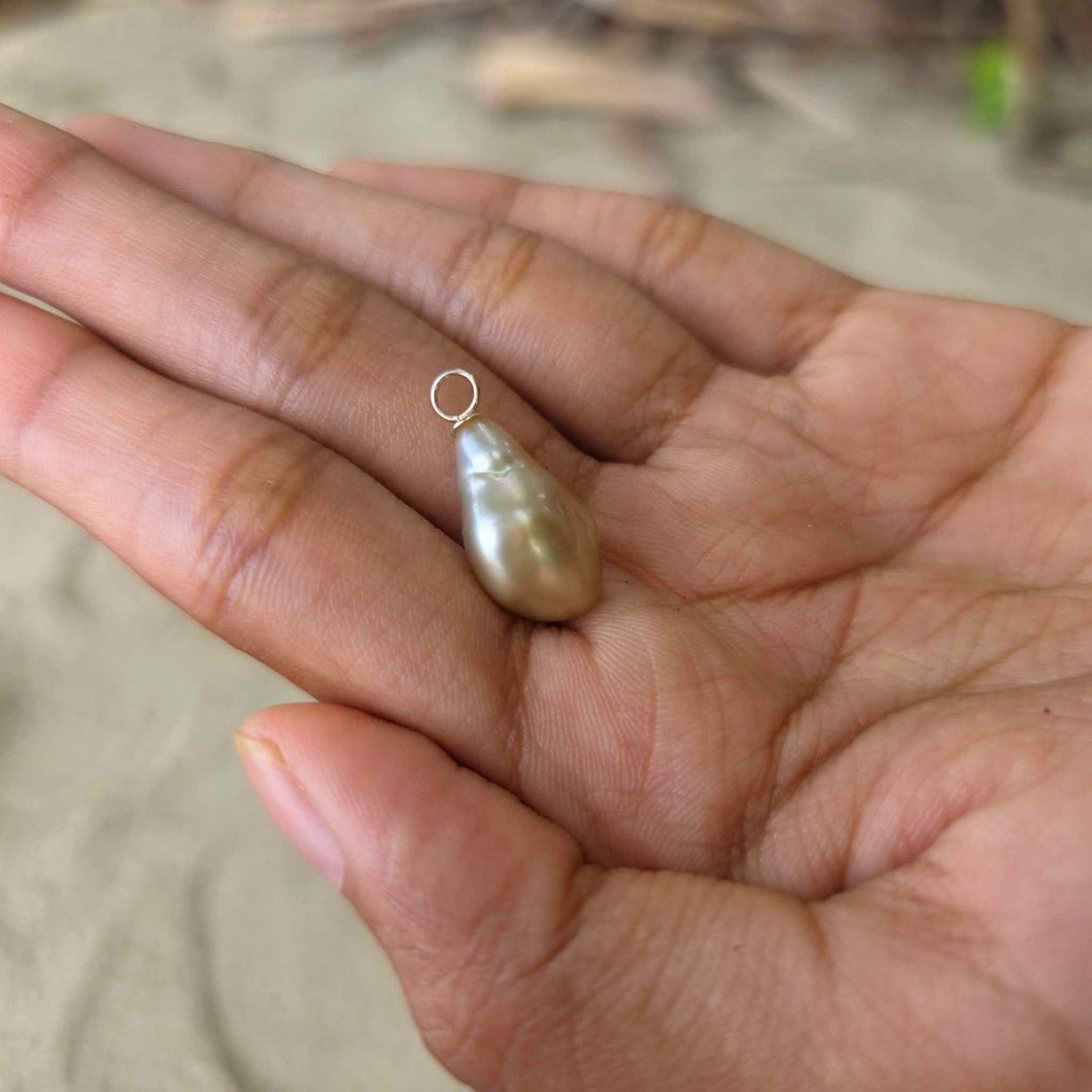 READY TO SHIP Civa Fiji Saltwater Pearl Pendant - 925 Sterling Silver FJD$