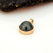 Load image into Gallery viewer, READY TO SHIP Civa Fiji Bezel Set Pearl Pendant - 9k Solid Gold
