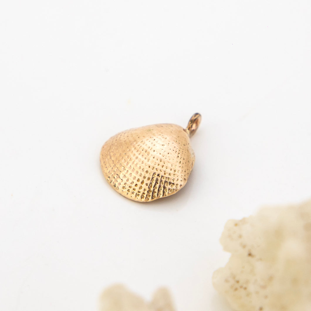 READY TO SHIP Cast Shell Pendant - 9k Solid Gold FJD$