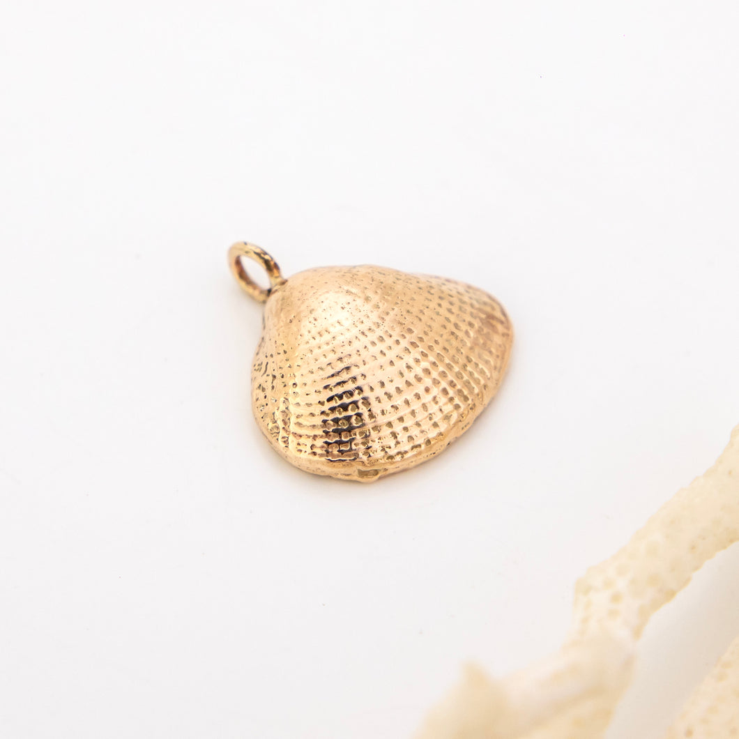 READY TO SHIP Cast Shell Pendant - 9k Solid Gold FJD$