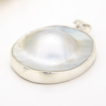 Load image into Gallery viewer, READY TO SHIP Bezel Set Mabe Pearl Pendant - 925 Sterling Silver FJD$
