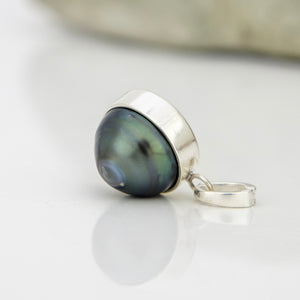 READY TO SHIP Civa Fiji Bezel Set Pearl Pendant - 925 Sterling Silver FJD$