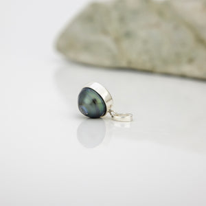 READY TO SHIP Civa Fiji Bezel Set Pearl Pendant - 925 Sterling Silver FJD$