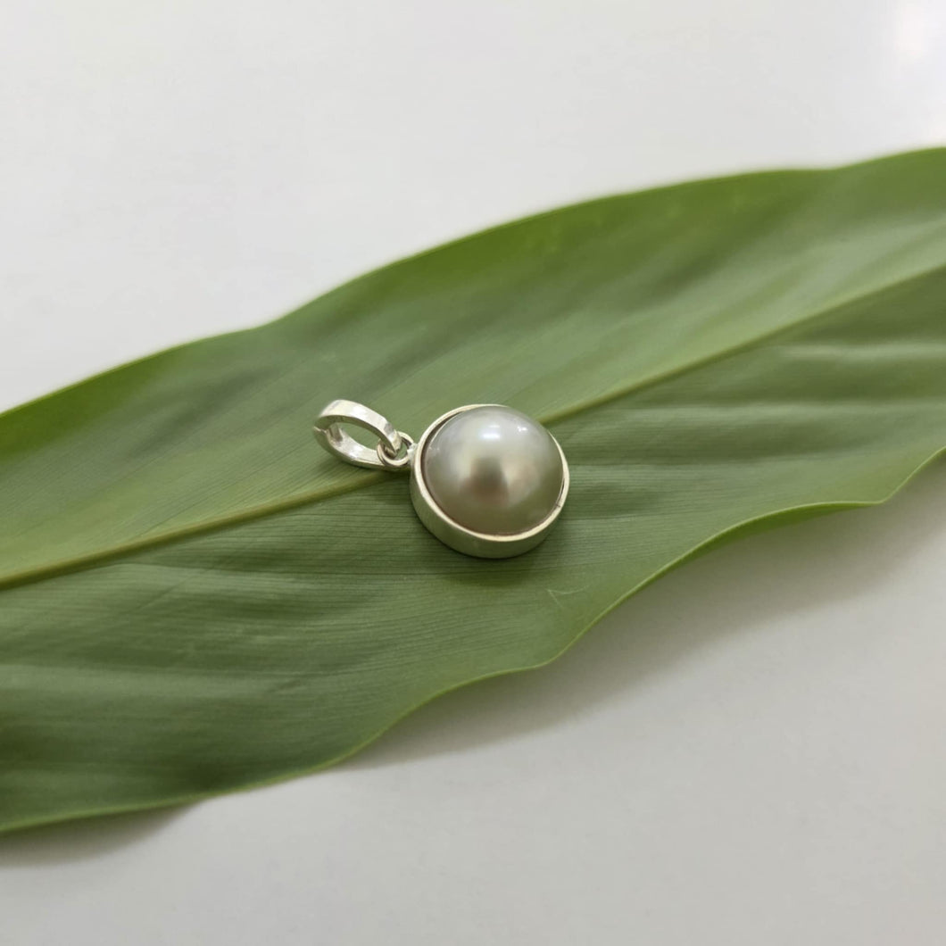 READY TO SHIP Civa Fiji Bezel Set Pearl Pendant - 925 Sterling Silver FJD$