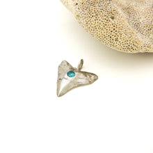 Load image into Gallery viewer, CONTACT US TO RECREATE THIS SOLD OUT STYLE Shark Tooth Pendant with Zirconia - 925 Sterling Silver FJD$
