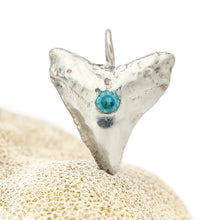 Load image into Gallery viewer, CONTACT US TO RECREATE THIS SOLD OUT STYLE Shark Tooth Pendant with Zirconia - 925 Sterling Silver FJD$
