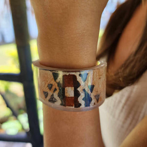 READY TO SHIP Pasifika Resin Cuff Bracelet FJD$