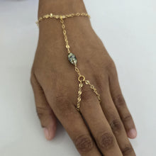 Load image into Gallery viewer, READY TO SHIP Civa Fiji Keshi Pearl Finger Ring Bracelet - 14k Gold Fill FJD$
