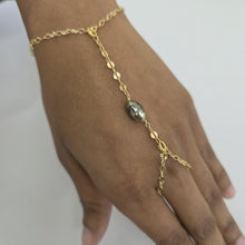 Load image into Gallery viewer, READY TO SHIP Civa Fiji Keshi Pearl Finger Ring Bracelet - 14k Gold Fill FJD$
