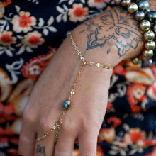 Load image into Gallery viewer, READY TO SHIP Civa Fiji Keshi Pearl Finger Ring Bracelet - 14k Gold Fill FJD$
