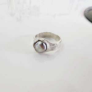 CONTACT US TO RECREATE THIS SOLD OUT STYLE Fiji Keshi Pearl Free Flow Ring - 925 Sterling Silver FJD$
