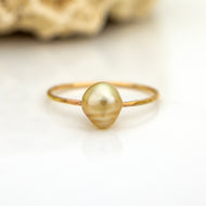 READY TO SHIP - Fiji Keshi Pearl Ring - 14k Gold Fill FJD$