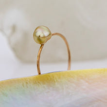 Load image into Gallery viewer, READY TO SHIP Fiji Keshi Pearl Ring - 14k Gold Fill FJD$
