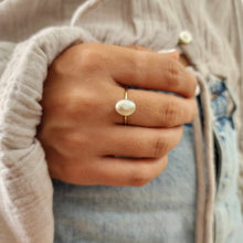 Load image into Gallery viewer, READY TO SHIP Fiji Keshi Pearl Ring - 14k Gold Fill FJD$

