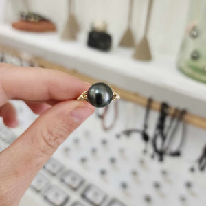 READY TO SHIP Civa Fiji Saltwater Pearl Ring - 14k Gold Fill FJD$