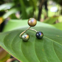 Load image into Gallery viewer, READY TO SHIP Civa Fiji Saltwater Pearl Trio Ring - 14k Gold Fill FJD$
