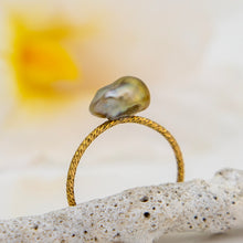 Load image into Gallery viewer, READY TO SHIP - Fiji Keshi Pearl Ring - 14k Gold Fill FJD$
