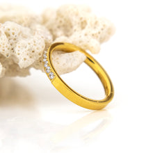 Load image into Gallery viewer, Zirconia Ring - Gold Plated FJD$

