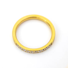 Load image into Gallery viewer, Zirconia Ring - Gold Plated FJD$
