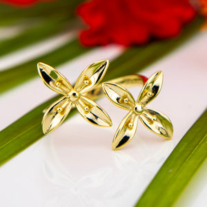 READY TO SHIP Frangipani Bua Set - 925 Sterling Silver or 18k Gold Vermeil FJD$