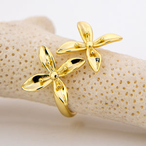 READY TO SHIP Frangipani Bua Set - 925 Sterling Silver or 18k Gold Vermeil FJD$