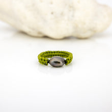 Load image into Gallery viewer, READY TO SHIP Fiji Saltwater Keshi Pearl Ring - Nylon FJD$
