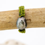 READY TO SHIP Fiji Saltwater Keshi Pearl Ring - Nylon FJD$