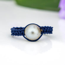 Load image into Gallery viewer, READY TO SHIP Fiji Saltwater Pearl Ring - Nylon FJD$
