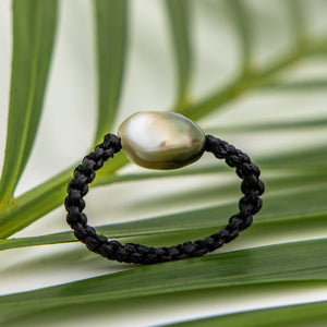 READY TO SHIP Fiji Baroque Pearl Ring - Nylon FJD$