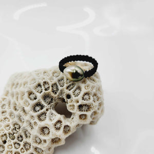 READY TO SHIP Fiji Baroque Pearl Ring - Nylon FJD$