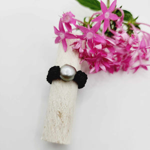 READY TO SHIP Fiji Saltwater Pearl Ring - Nylon FJD$