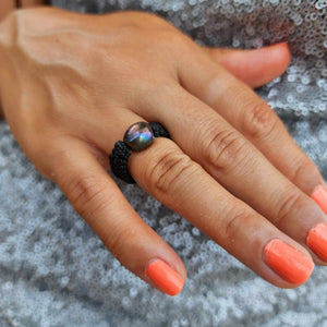 READY TO SHIP Freshwater Pearl Ring - Nylon FJD$