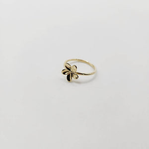 READY TO SHIP Mini Frangipani Ring - 9k Solid Gold FJD$
